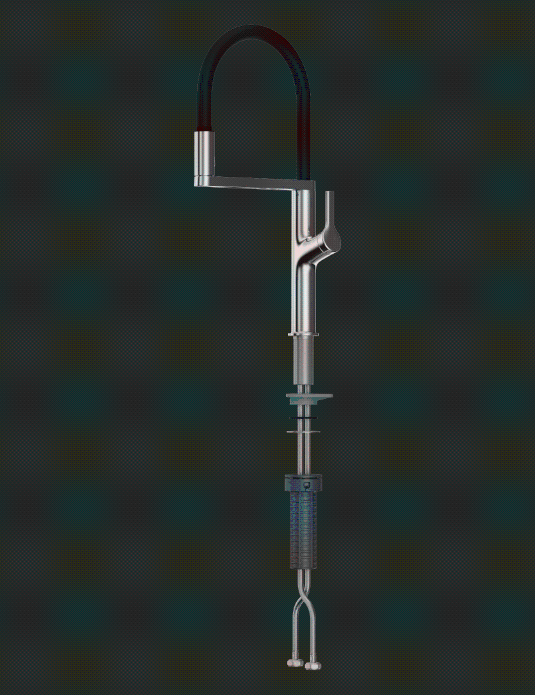 Diiib Sink Sensor Pre-rinse Faucet W/ Pre Rinser Sprayer Induction Rotatable Touchless One Handle Hot Cold Mixer Tap