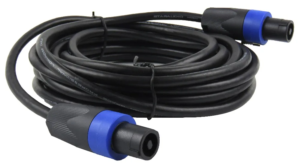 Staraudio Динамик к 25 футов (7.5 м) правда 12 калибра Провода AWG DJ Pro аудио кабель smmc