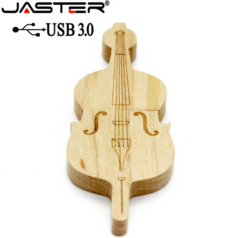 JASTER USB 3,0 деревянная гитара usb флеш-накопитель Виолончель Флешка 8 ГБ 16 ГБ 32 ГБ Музыкальная карта памяти Флешка u диск флешка