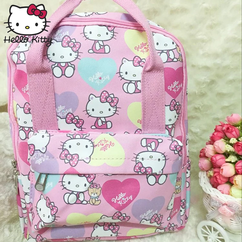 Милая мультяшная сумка hello kitty, модная женская сумка на одно плечо, водонепроницаемая Диагональная Сумка, милый школьный рюкзак для девочек, плюшевый рюкзак на плечо