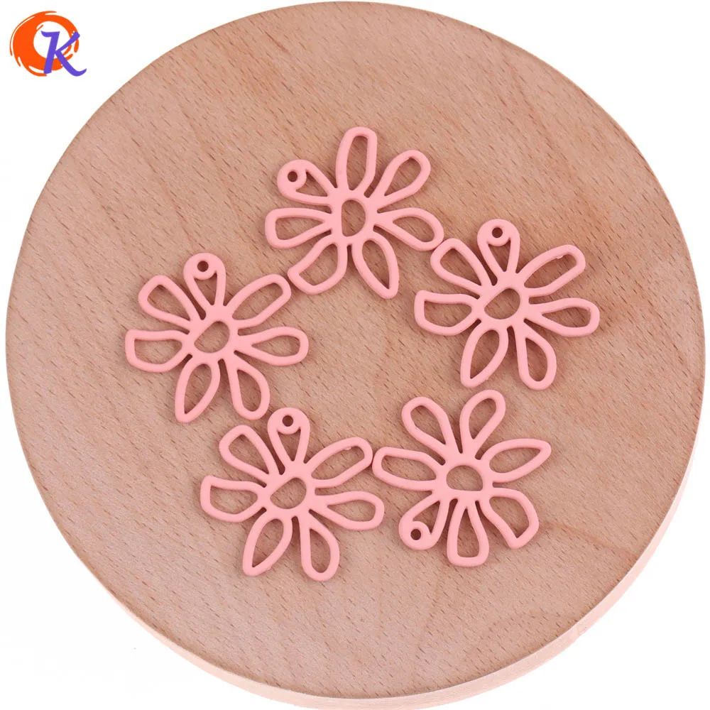 Cordial Design 50Pcs 25MM 52MM Jewelry Accessories/Color Hollow Flower Shape/Hand Made/Earrings Base Making/Earring Findings