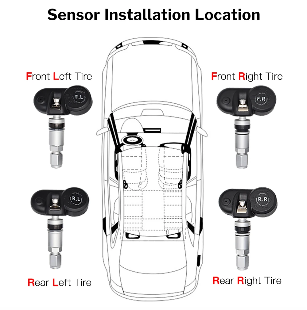 Система контроля давления в автомобильных шинах Deelife TPMS, внутренний внешний датчик, солнечные колеса TMPS, Беспроводная сигнализация давления в шинах