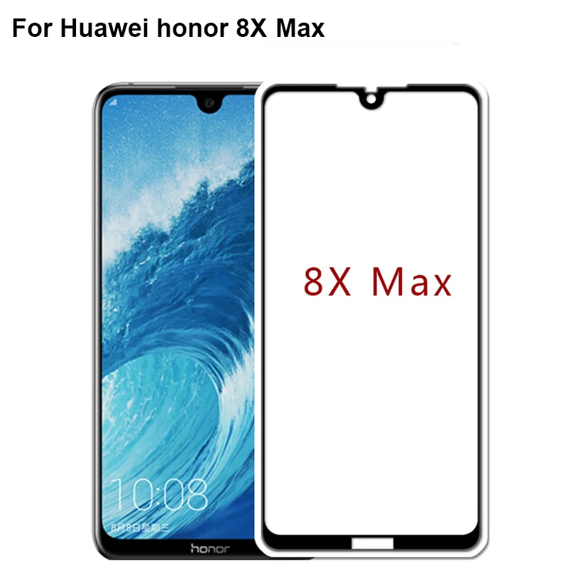 Ультратонкое закаленное стекло 9H для Huawei Honor 8XMax 8 X MAX 8X полное покрытие Защита