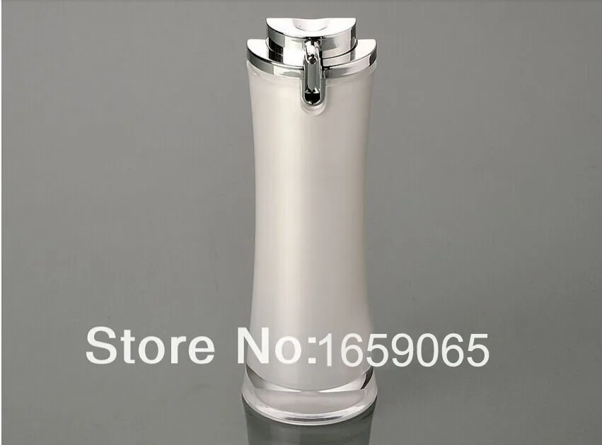 

30ml press cream jar ,press emulsion bottle ,press lotion bottle acrylic emulsion pressure pearlescent white packaging bottle