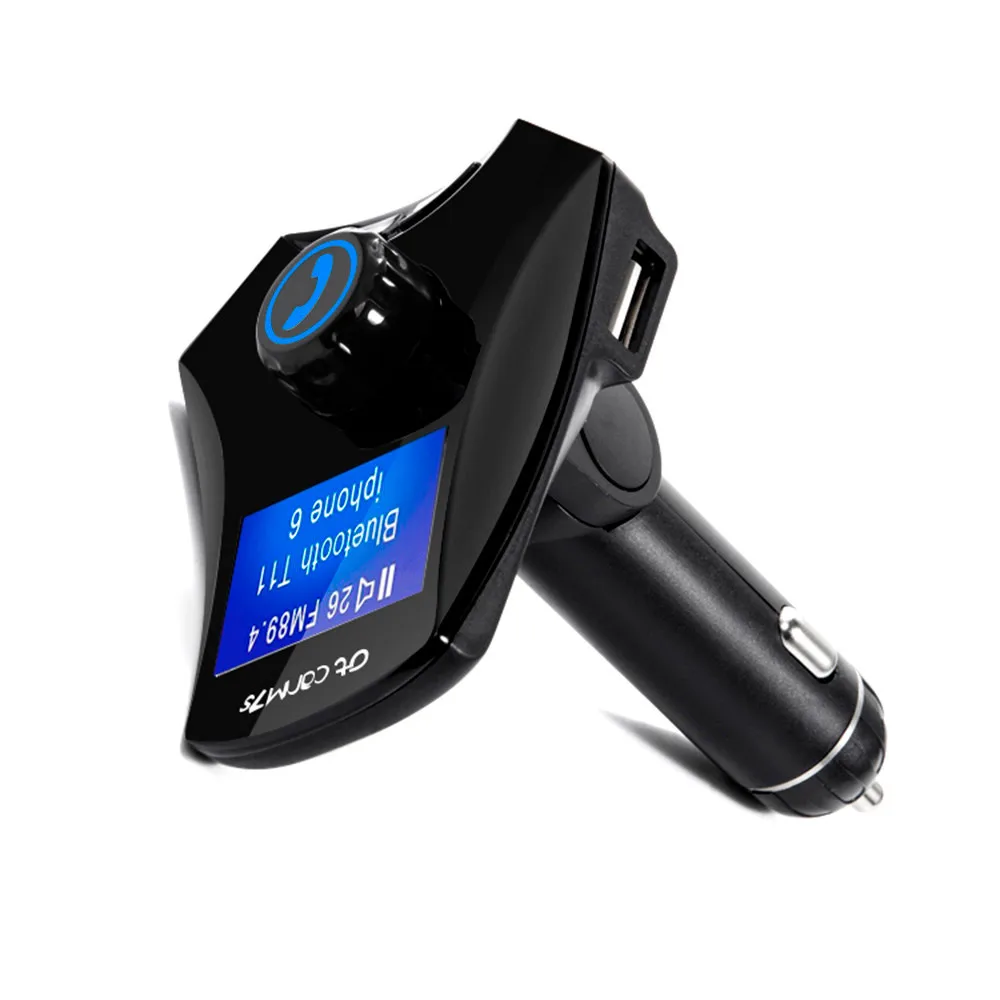 Автомобильный Bluetooth передатчик автомобильное зарядное устройство комплект MP3 плеер FM передатчик беспроводной радио адаптер USB зарядное устройство