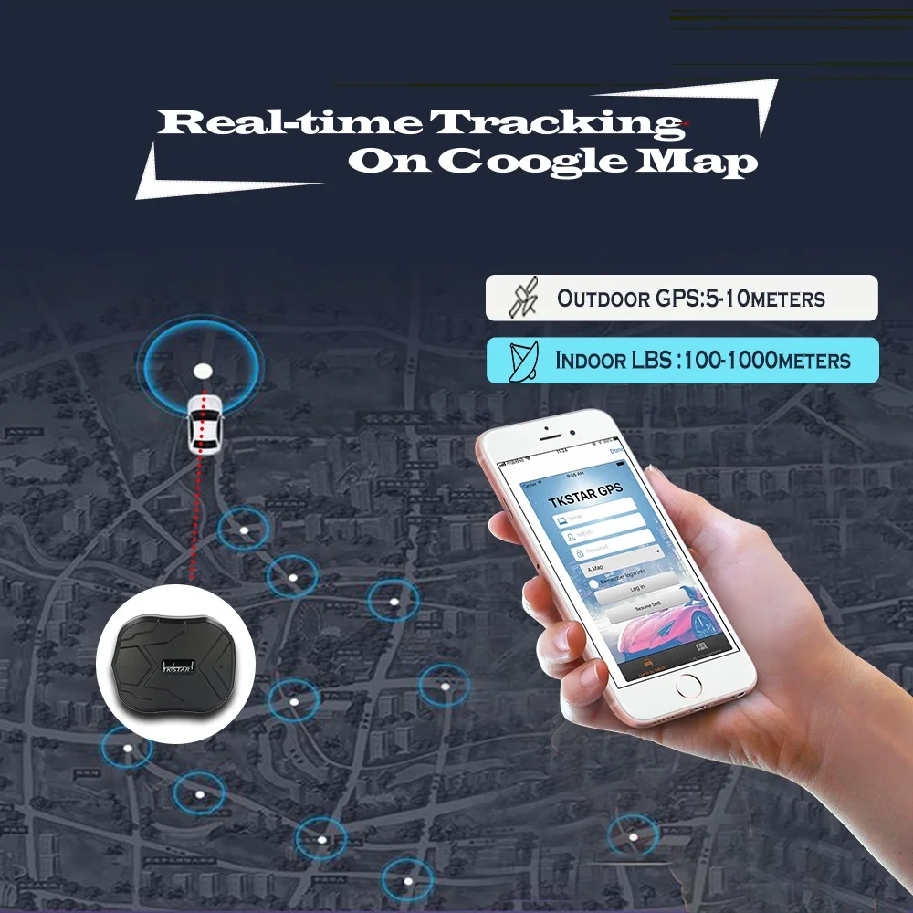 Gps трекер TK905 5000 мАч автомобильное отслеживающее устройство автомобиля GSM gps