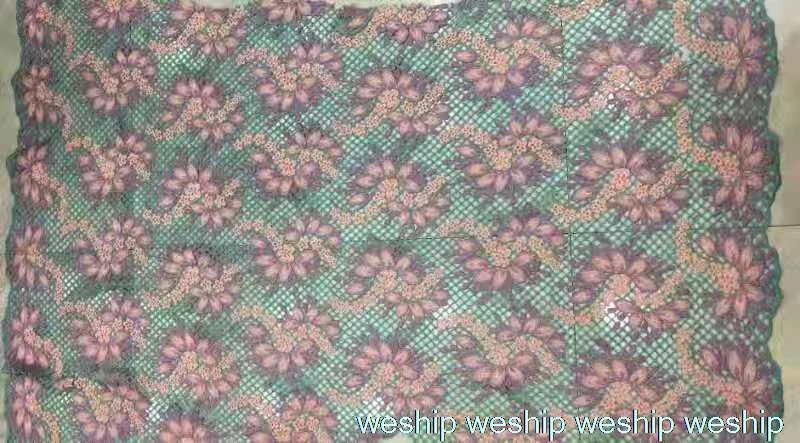 

High-quality lace Embroidered fabric Hollow out cloth for dress African skirt
