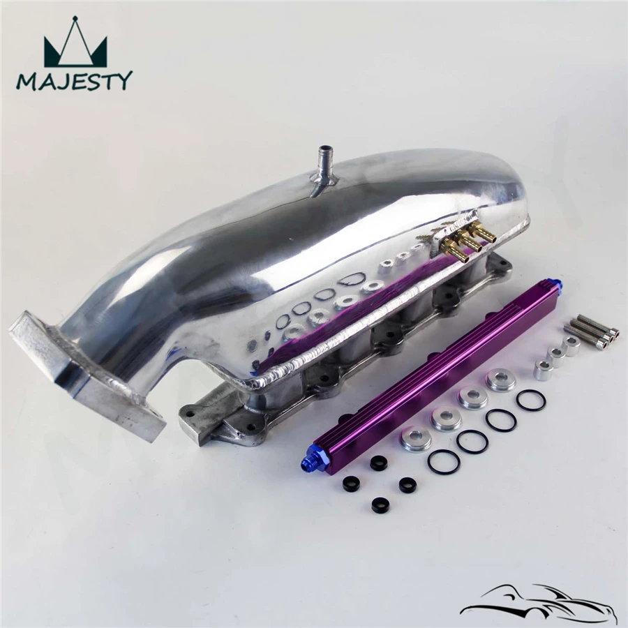 Впускной коллектор из сплава + Топливная рейка для Mitsubishi EVO 1 2 3 4G63 92 95|intake manifold|4g63