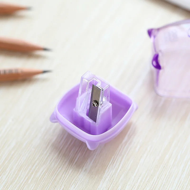 2pcs Mini Pencil Sharpener Single hole Cartoon Creative Cute | Канцтовары для офиса и дома
