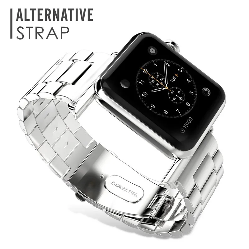 Браслет BUMVOR из нержавеющей стали для apple watch band 42 мм/38 мм/44 мм/40 звеньев браслет