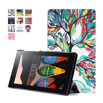 Магнитный чехол-подставка из искусственной кожи для lenovo tab 3 7,0 730 730F 730M 730X tablet TB3-730F/730 M, защитный чехол+ бесплатные подарки - Цвет: TAB3730M SY HLS