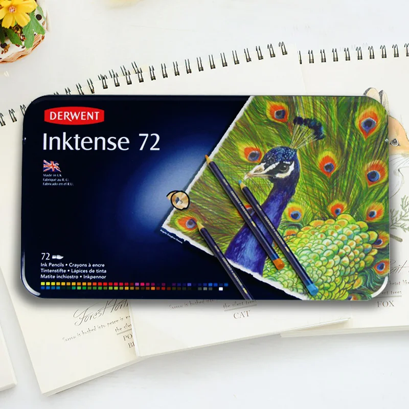 2016 г. Бесплатная доставка! Английский ДЕРВЕНТ Inktense водорастворимые цветные