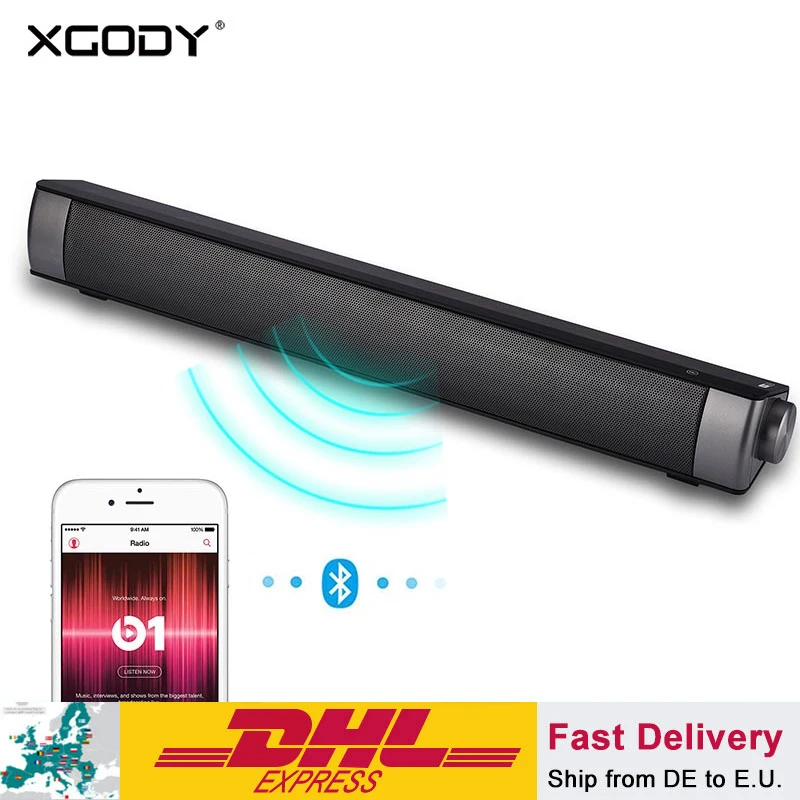 XGODY Саундбар ТВ домашний кинотеатр IP 08 Bluetooth Встроенный микрофон колонки