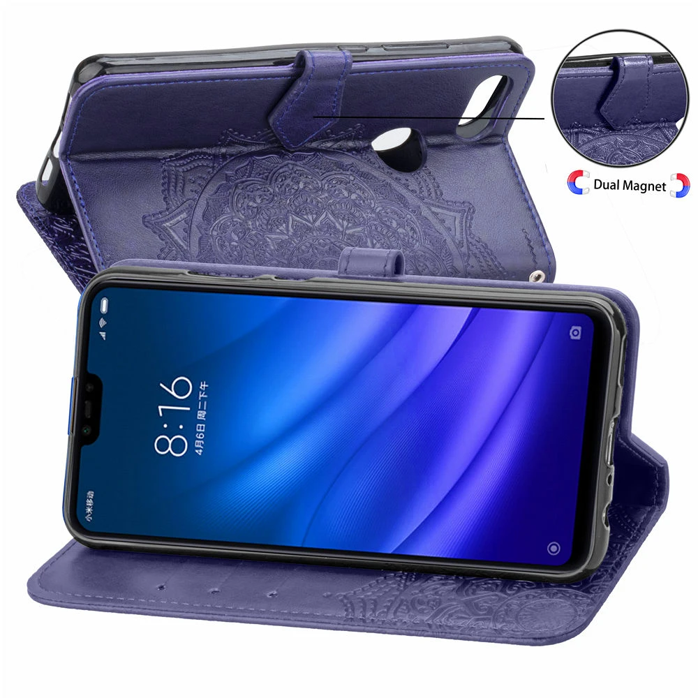 Для Xiaomi 9T 9 Mi 8 Lite A3 A2 lite чехол цветок Мандала Флип кожаный чехол-бумажник для