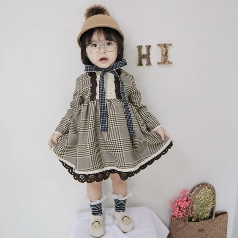 Cute Baby Dress for Girls Spanish Princess Party Dresses Children 2019 Spring Autumn Striped Girl Robe Fille Kids Clothing | Детская