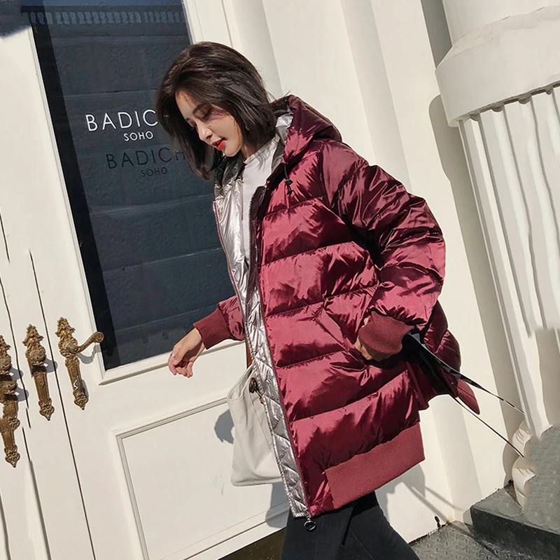 

2021 High Quality White Duck Down Coats Winter Down Parkas Female Thicken Warm Down Jacket Coat Womens Hooded Hooded Down Coats