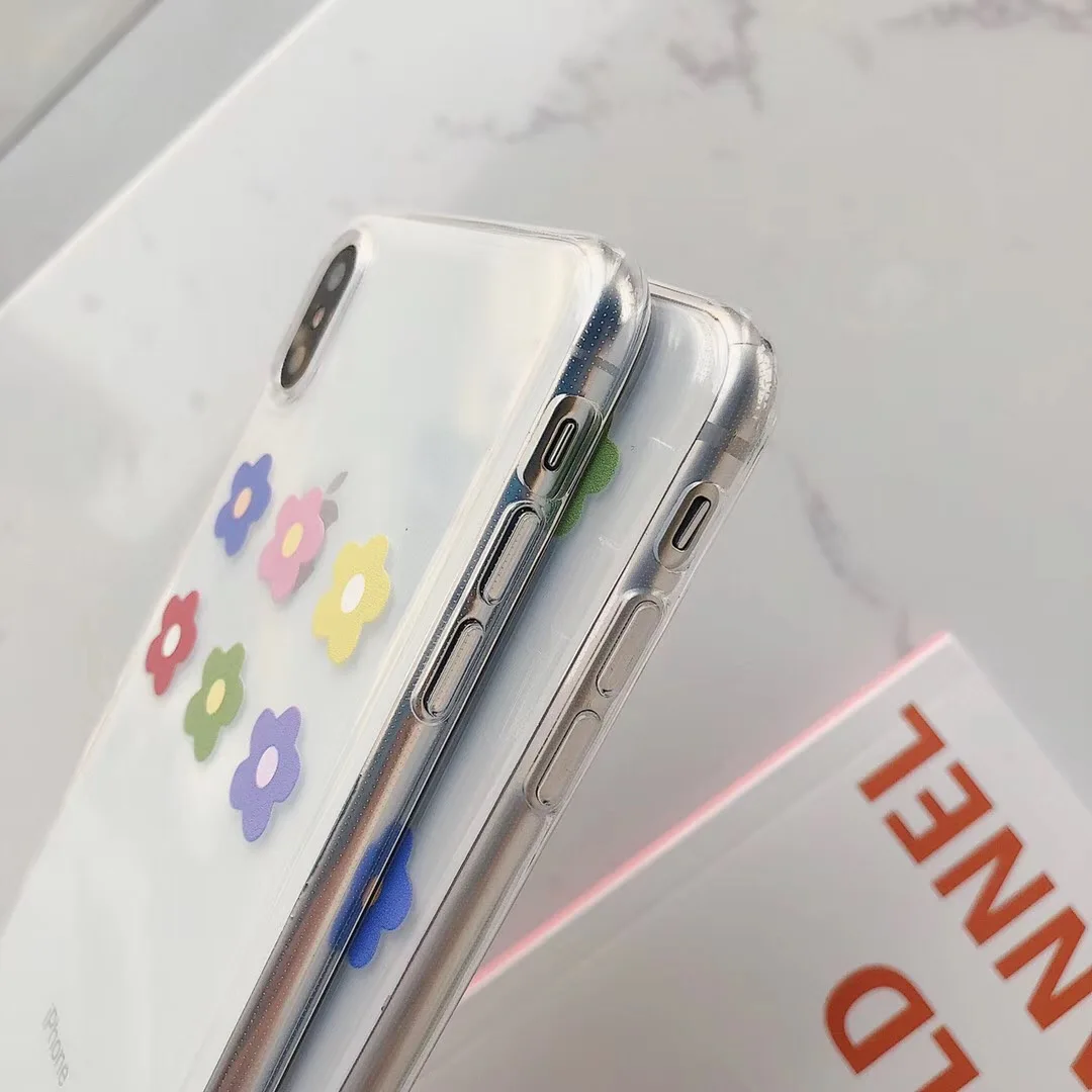 INS Корея супер огненная сетка цветок красного цвета чехол для телефона iPhone Xs MAX XR X