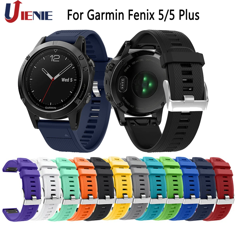 Силиконовый ремешок для наручных gps-часов Garmin Fenix 5x/6/5 плюс Смарт-часы 22 мм Quick Release браслет для часов для Forerunner 935 945