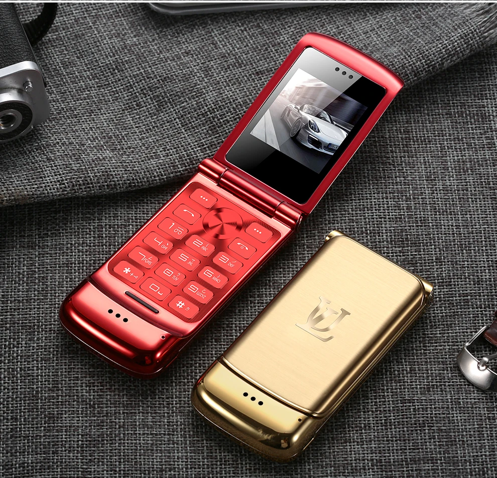 Роскошный флип-телефон Ulcool V9, 1,54 дюймов, две sim-камеры, MP3, Bluetooth, FM, Dialer, анти-потеря, металлический корпус, мини мобильный телефон