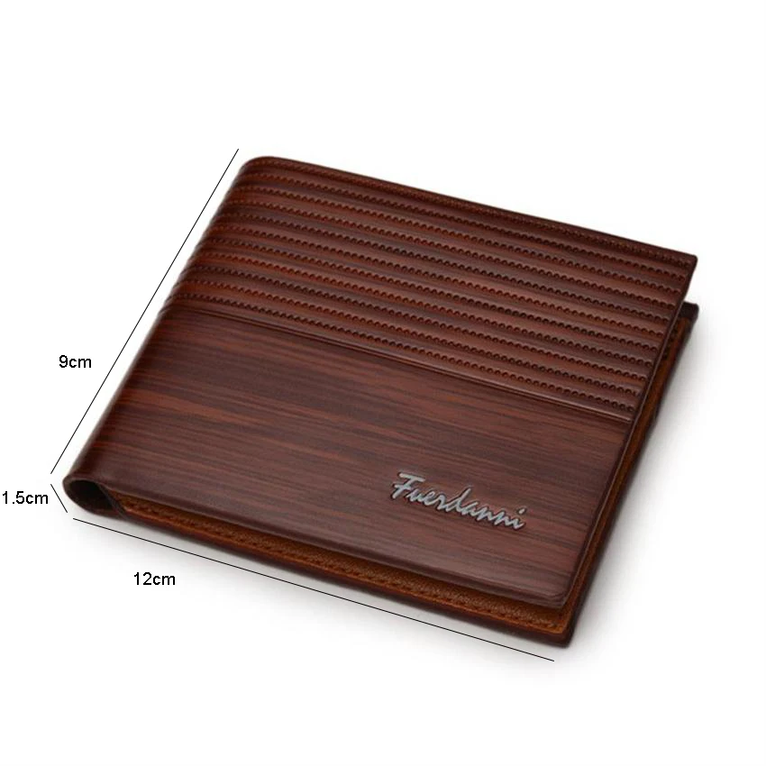 New Top Vintage Men Leather Brand Luxury Wallet Short Slim Male Purses Money Clip Credit Card Dollar Price Portomonee Carteria