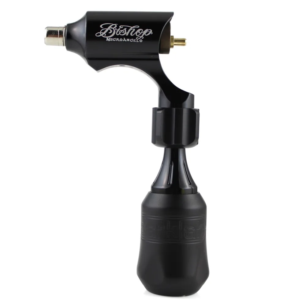 

Hot! Professional Bishop Style Rotary Tattoo Machine Permanent Makeup Black Tattoo Machine Supply Wholesale (included Grip)