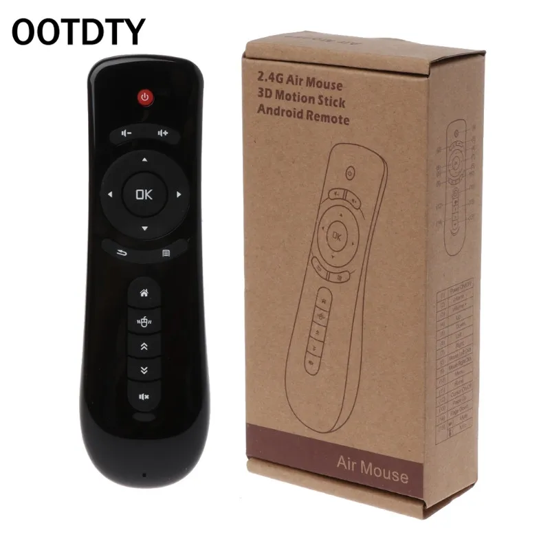 2 4 GHz Fly Air Mouse T2 пульт дистанционного управления беспроводной 3D Gyro Motion Stick PC Android |