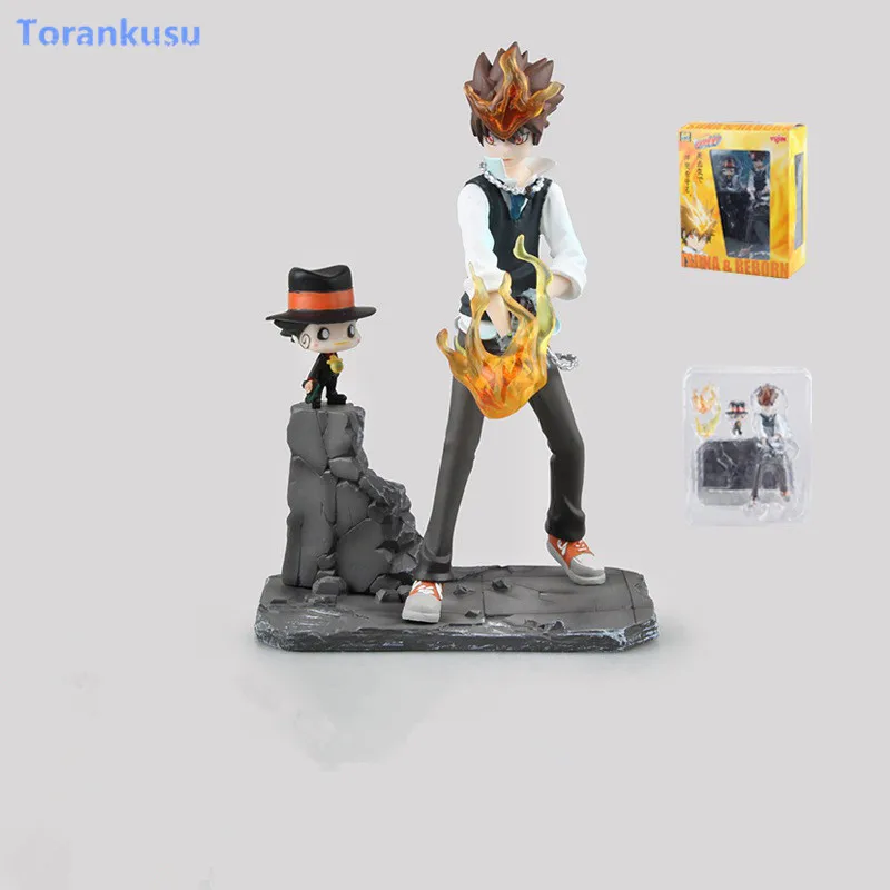 HITMAN REBORN! Фигурка kateкё Hitman Reborn Sawada Tsuna ПВХ фигурка игрушка 190 мм аниме REBORN модель