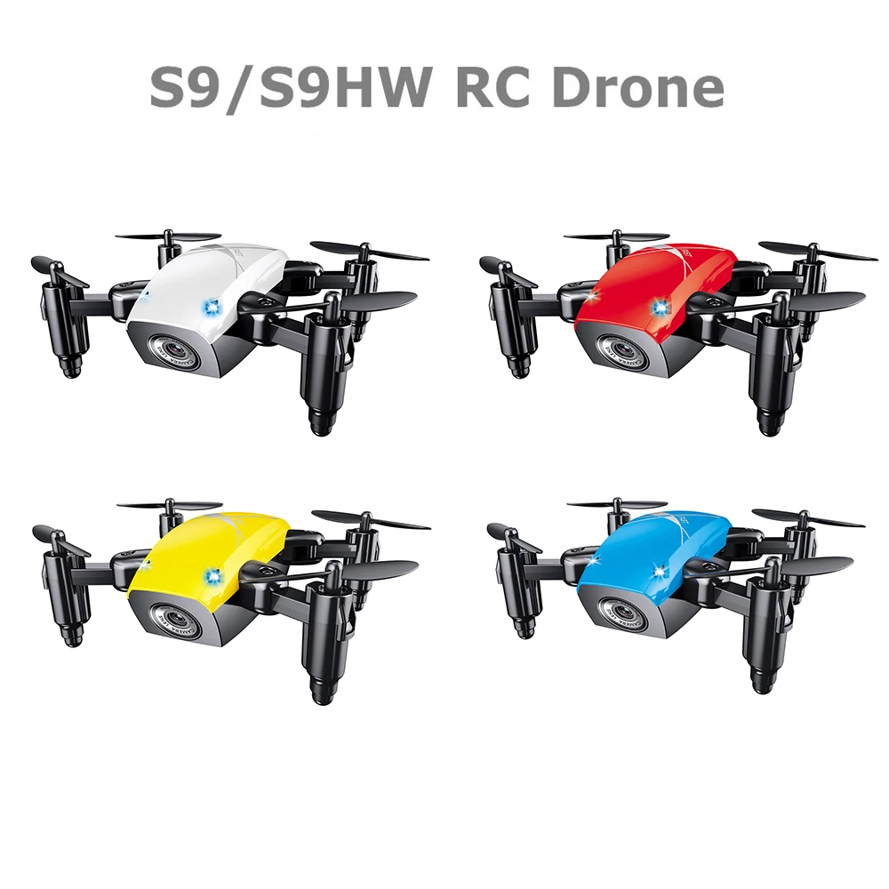 S9HW мини-Дрон с камерой S9 без камеры RC вертолет складной Дрон высота удержания