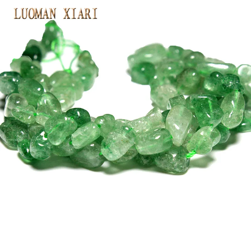 Бусины из натурального зеленого клубничного кварца 5-8 мм 15 дюймов 50 шт. |