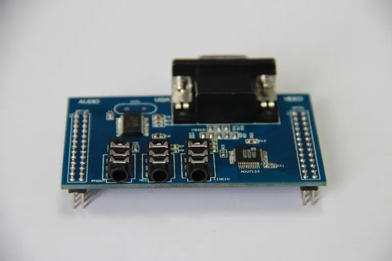 Бесплатная доставка WM8731 TLV320AIC23 ADV7123 цифровой аудио VGA дисплей модуль|Датчик ABS| |