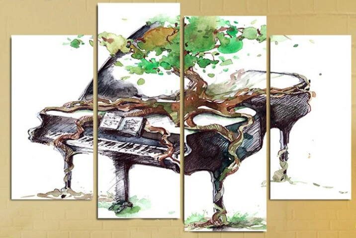 

4 pcs diamond painting piano embroidery packages full diamond embroidery 5D diamond mosaic pattern crystal painting home decor