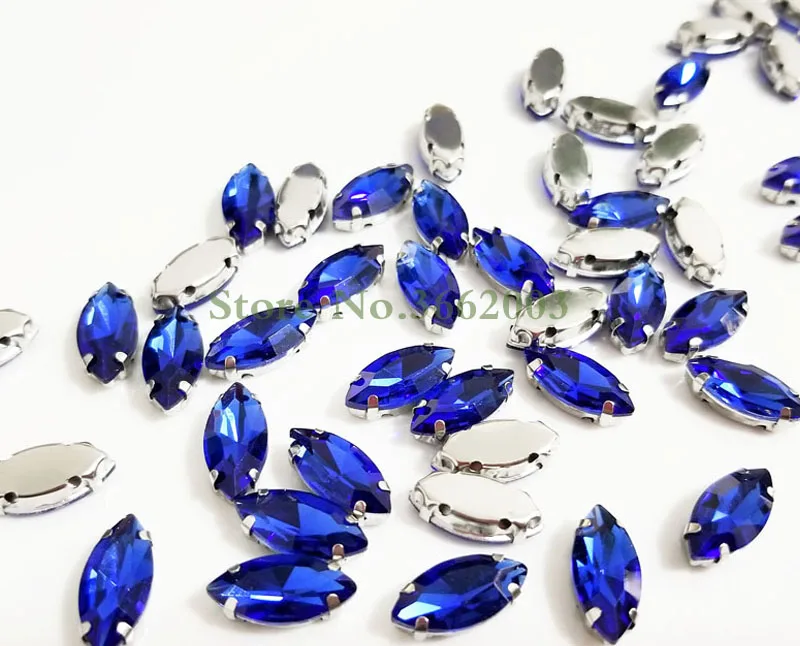 Бесплатная доставка Royalblue конский глаз Форма Высокое качество стекло кристалл