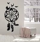 Виниловые наклейки на стены Красивая в стиле Ловец снов; Амулет защитный птица наклейки с перьями уникальный подарок 2SH9