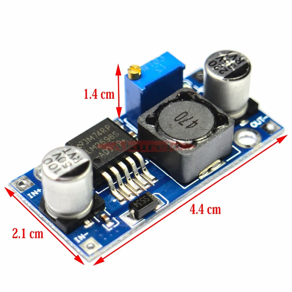 10 шт. LM2596S DC понижающий модуль питания 3A Регулируемый LM2596 регулятор напряжения 24 в