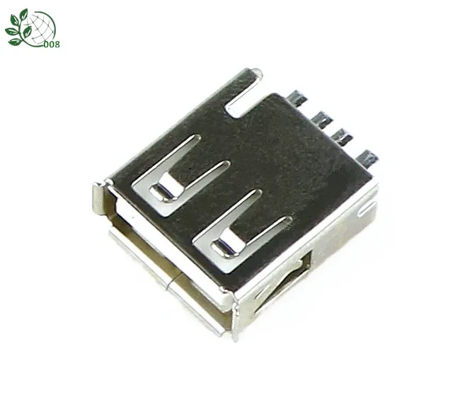 Новинка 10 шт. Тип у муфтовый стыковочный USB 4 Pin разъем с черной Пластик крышка |