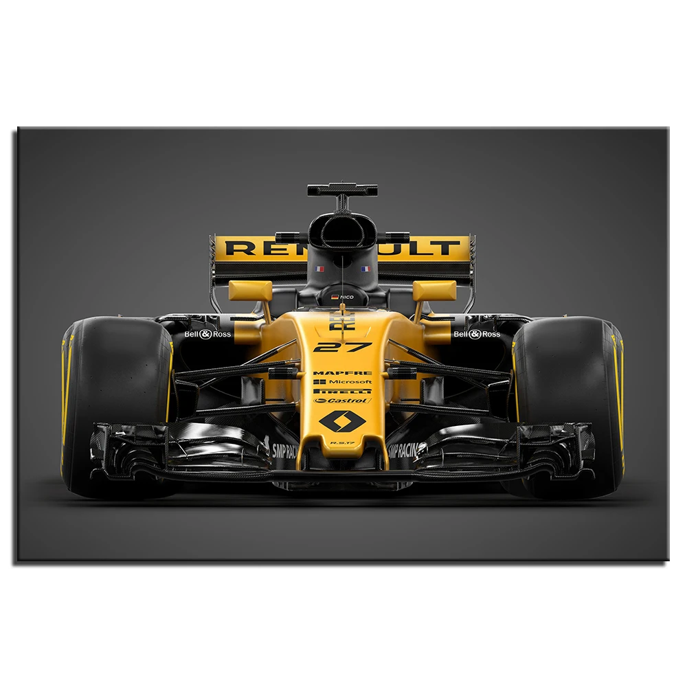 F1 гоночный автомобиль Renault RS17 плакат холст картины настенные художественные