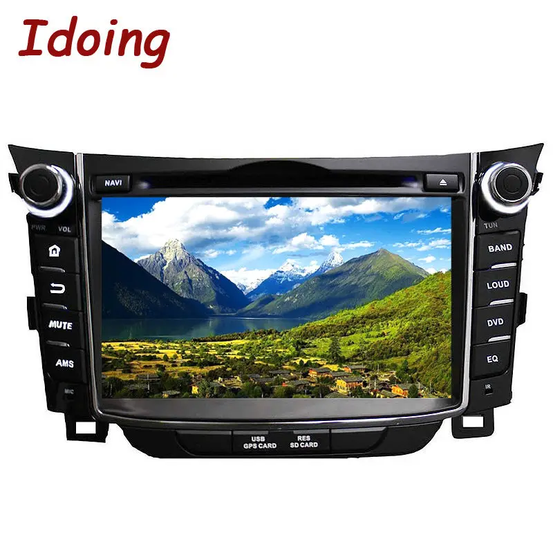 Idoing 2Din 7 &quotandroid8.0 2 г + 32 руль Fit Hyundai i30 Автомобильный Мультимедийный Плеер GPS