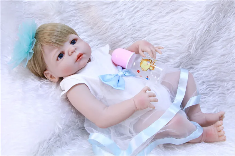 Кукла реборн силиконовая полноразмерная 55 см | Игрушки и хобби