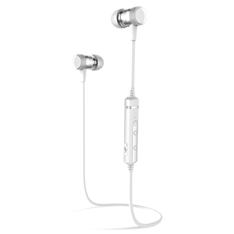 Aibesser CSR8635 wireless bluetooth earphone English voice prompt high fidelity in-ear magnetic subwoofer earphones | Электроника