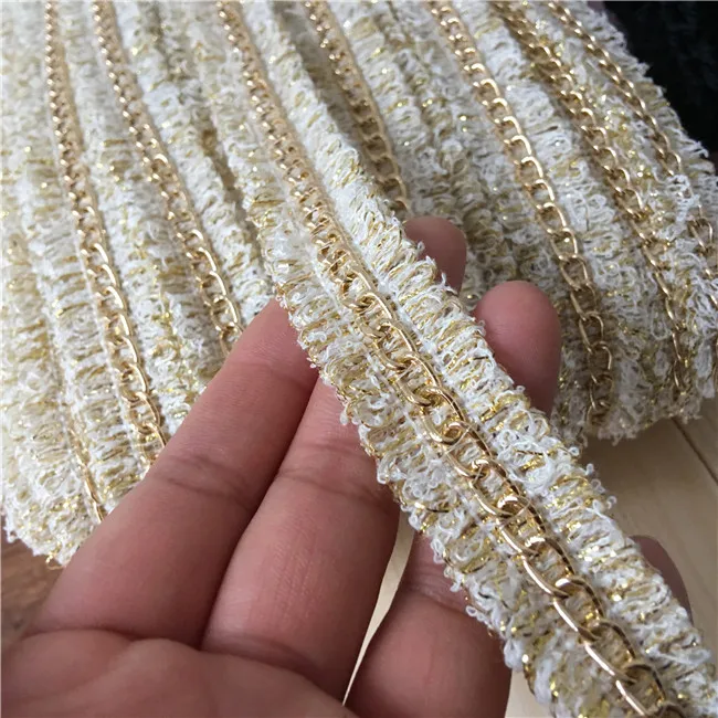 Diy изысканный супер качество золотой проволоки аксессуары цепи кружевные для
