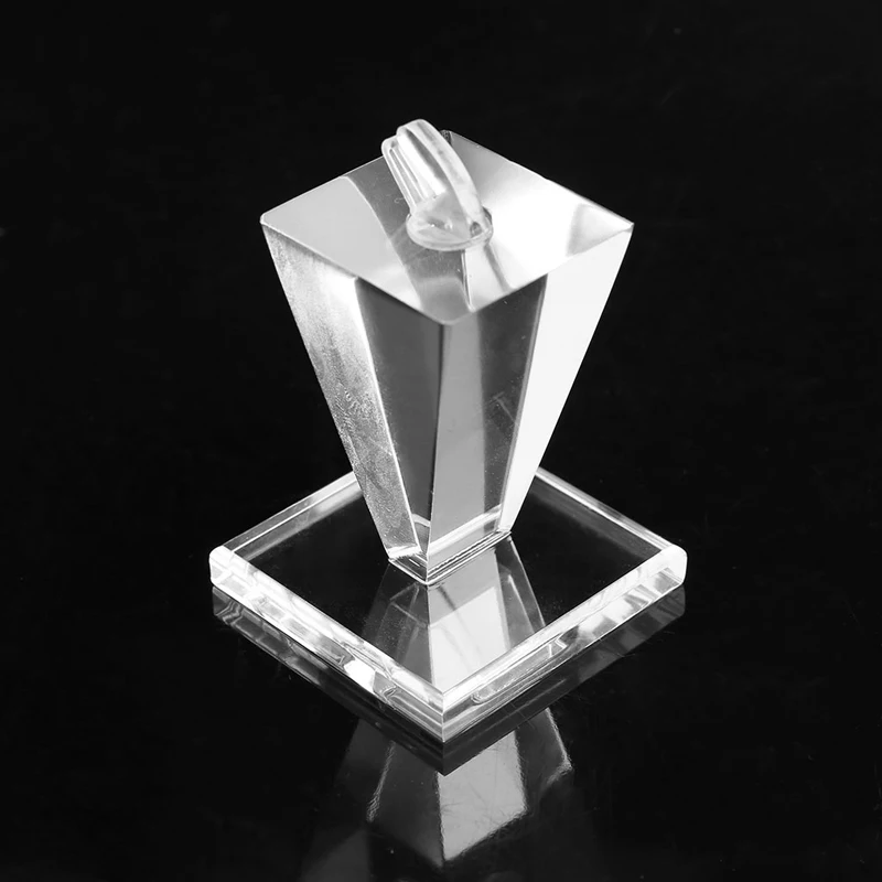 Acrylic Ring Display Stand Holder Jewelry Storage Rack Store Showcase Hard Organzer | Украшения и аксессуары