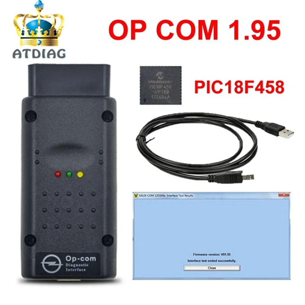 Диагностический прибор Opcom V1.95 V1.78 опционально с чипом PIC18F458 FTDI OBD II OBD2 для