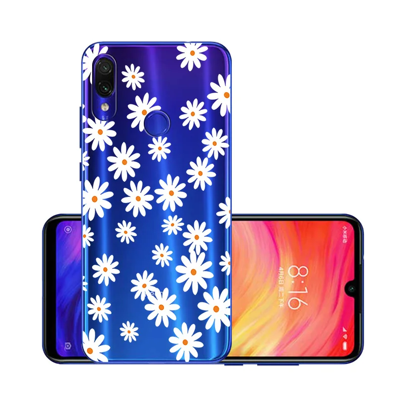 W015 Для Xiaomi Redmi Note 7 5 Pro силиконовый прозрачный Футляр окрашенный для Xio mi Red mi 7 7A 6 6A mi A2 Lite 9T K20 чехлы чехол на ксиоми редми нот 7 - Цвет: W015