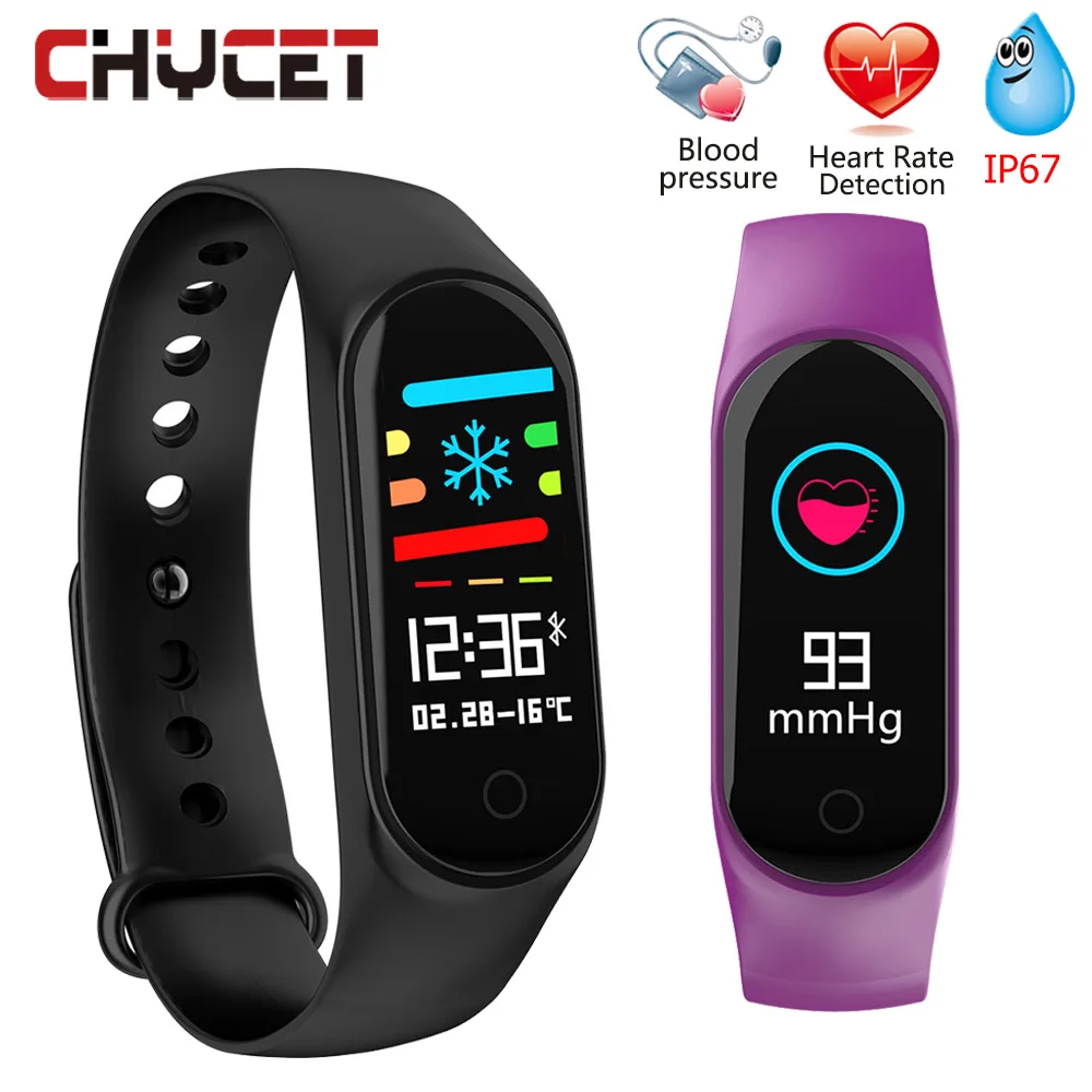 Смарт браслет Chycet M3S фитнес с монитором сердечного ритма сменный Браслет Gps