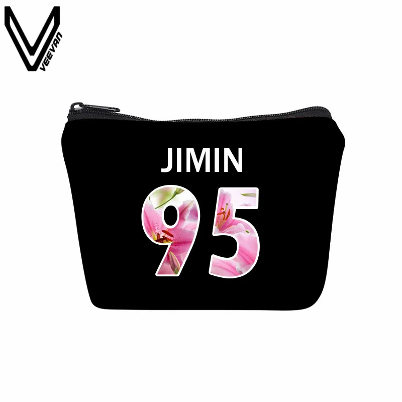 VEEVANV Kpop BTS Bangtan Canvas Wallets 3D Printing Coin Purses Young Forever Women Quick and convenient Wallet | Багаж и сумки