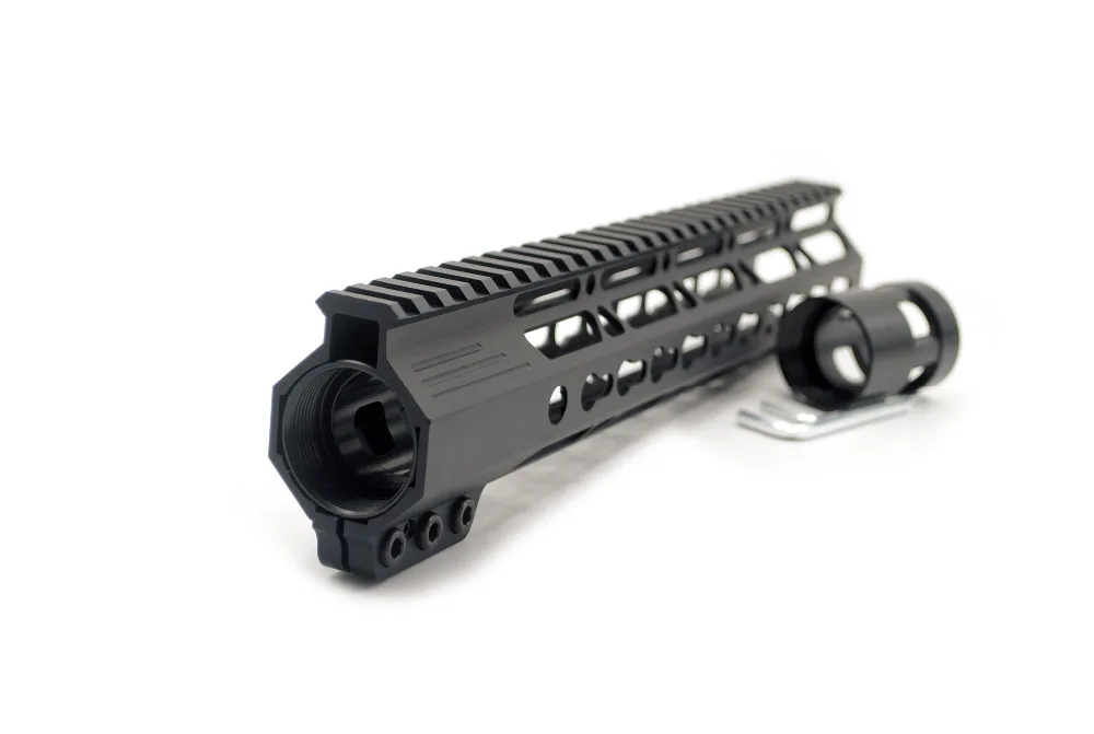 

Light Weight 11'' Inch Clamping Free Float Keymod Handguard Rail Mount System With Steel Barrel Nut AR15