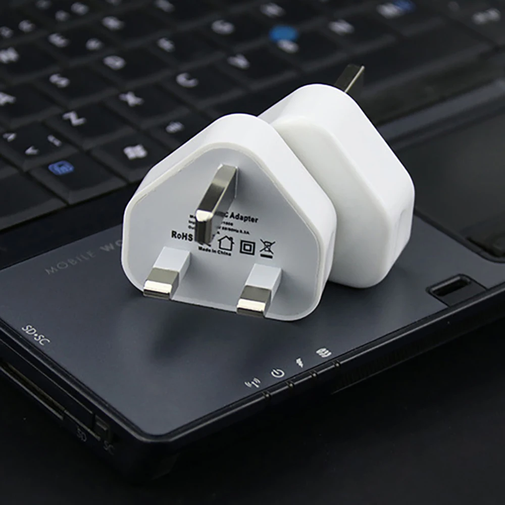 Оригинальное быстрое зарядное устройство 5V 1A USB настенное адаптер 3 Pin EU штекер