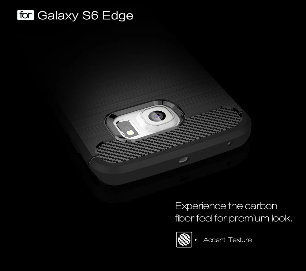 Fcqoue телефон для Samsung Galaxy S6Edge случае геометрические шестиугольник Дизайн углерода