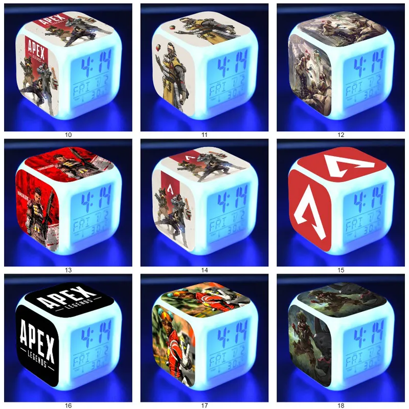 Фигурка игры Apex Legends игрушки СВЕТОДИОДНЫЙ Красочный светильник будильник боевой