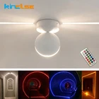 360 градусов магический RGB затемняемый настенный светильник светодиодный светильник для крыльца угол луча СВЕТОДИОДНЫЙ потолочный светильник KTV отель поверхностное крепление настенное бра 220В